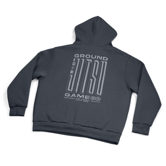 Ground Game - Hoodie OVERSIZE Jitsu - Black